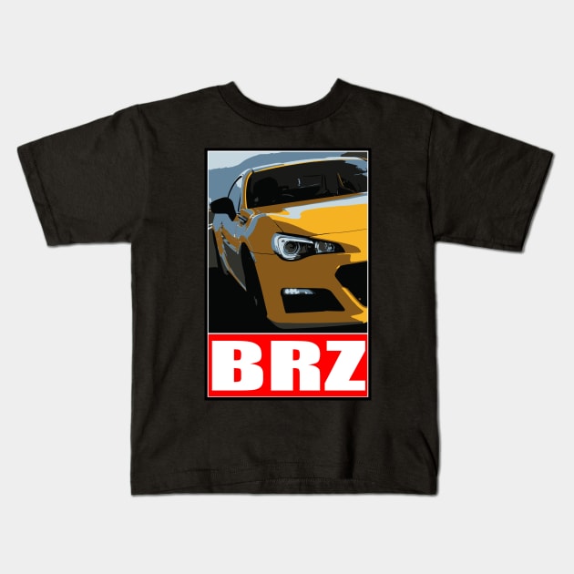 Subaru BRZ Kids T-Shirt by 5thmonkey